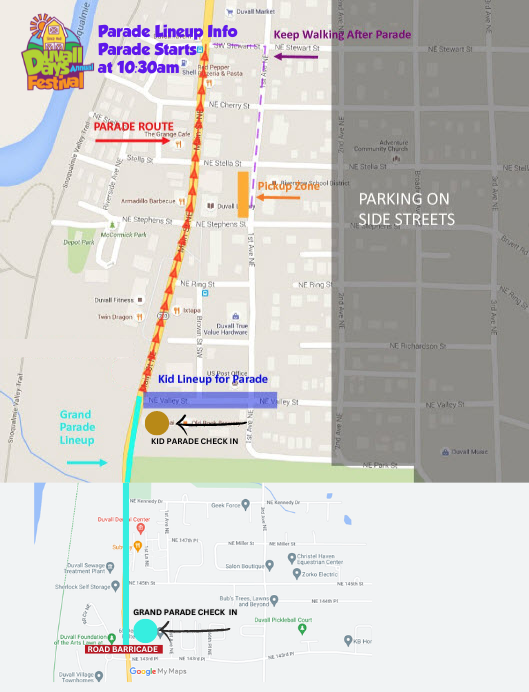 Duvall Days Parade Map (2)