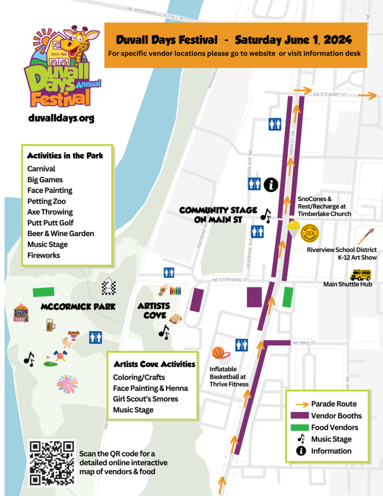 Duvall Days Printable Activities Map - Duvall Days Festival