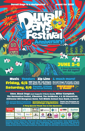 Poster for 2026 Duvall Days